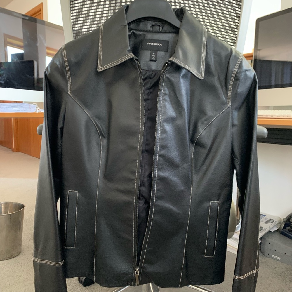 Colebrook faux leather jacket